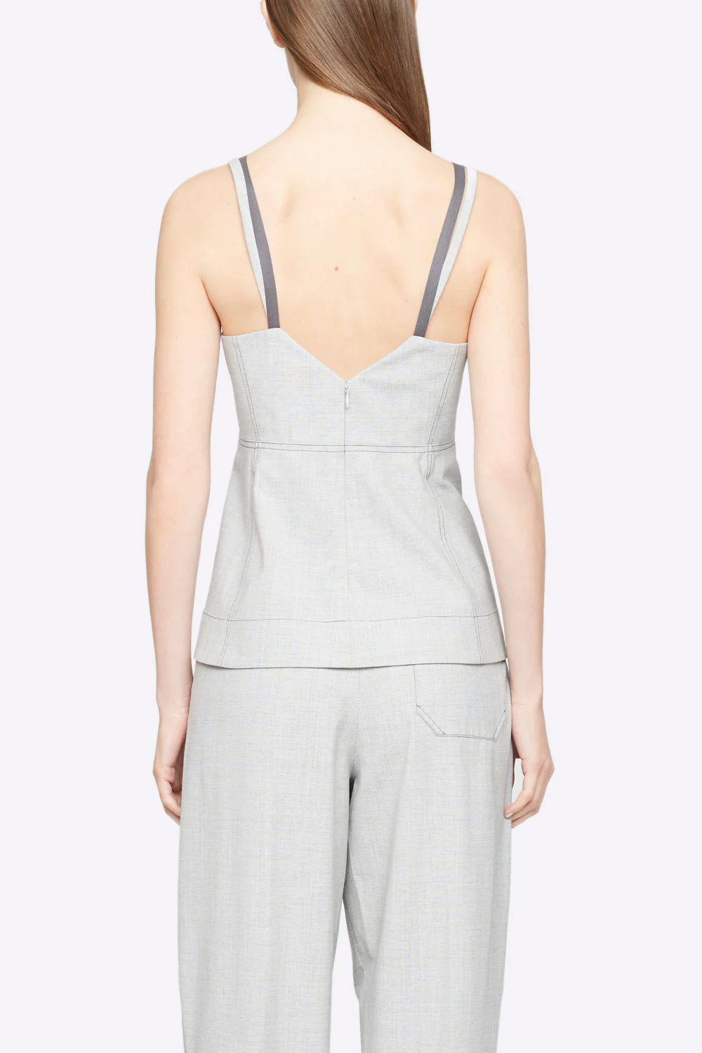Wool Chambray Bustier TaNeck - Image 5