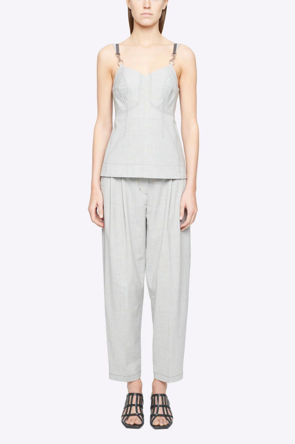 Wool Chambray Bustier TaNeck - Image 7