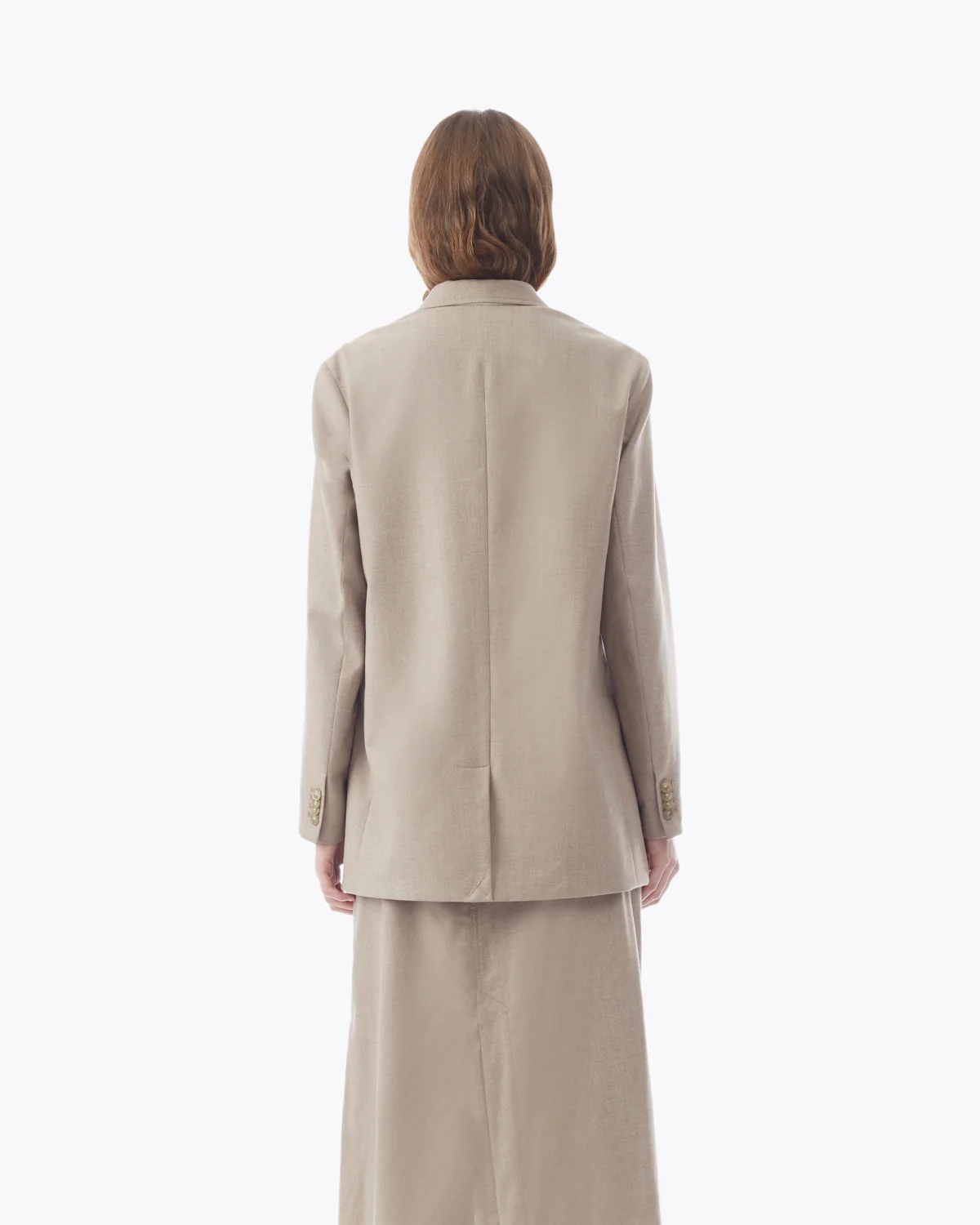 Wool Flannel Tailored Blazer - Image 3