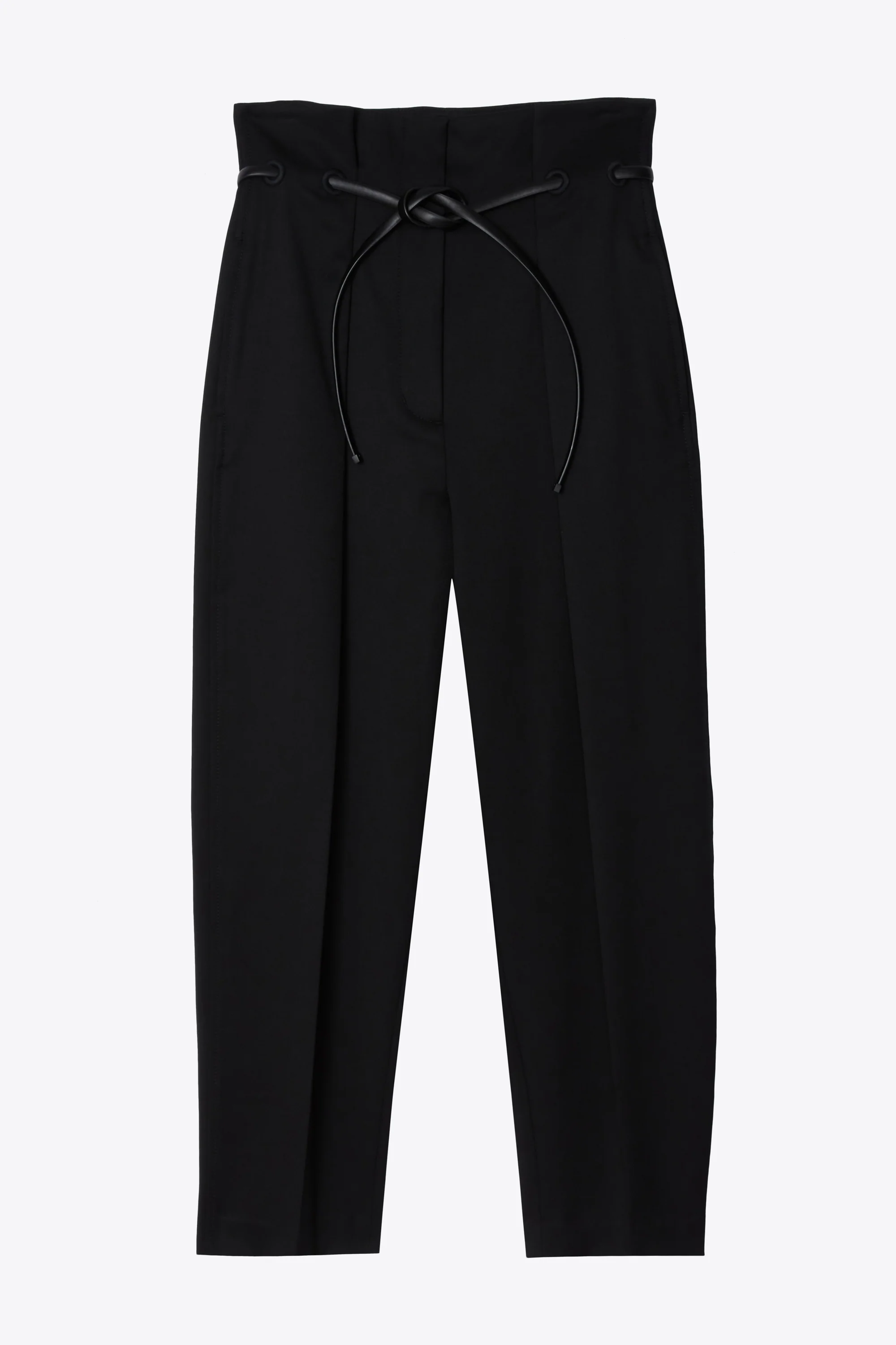 Wool Origami Pant With Belt - Image 2