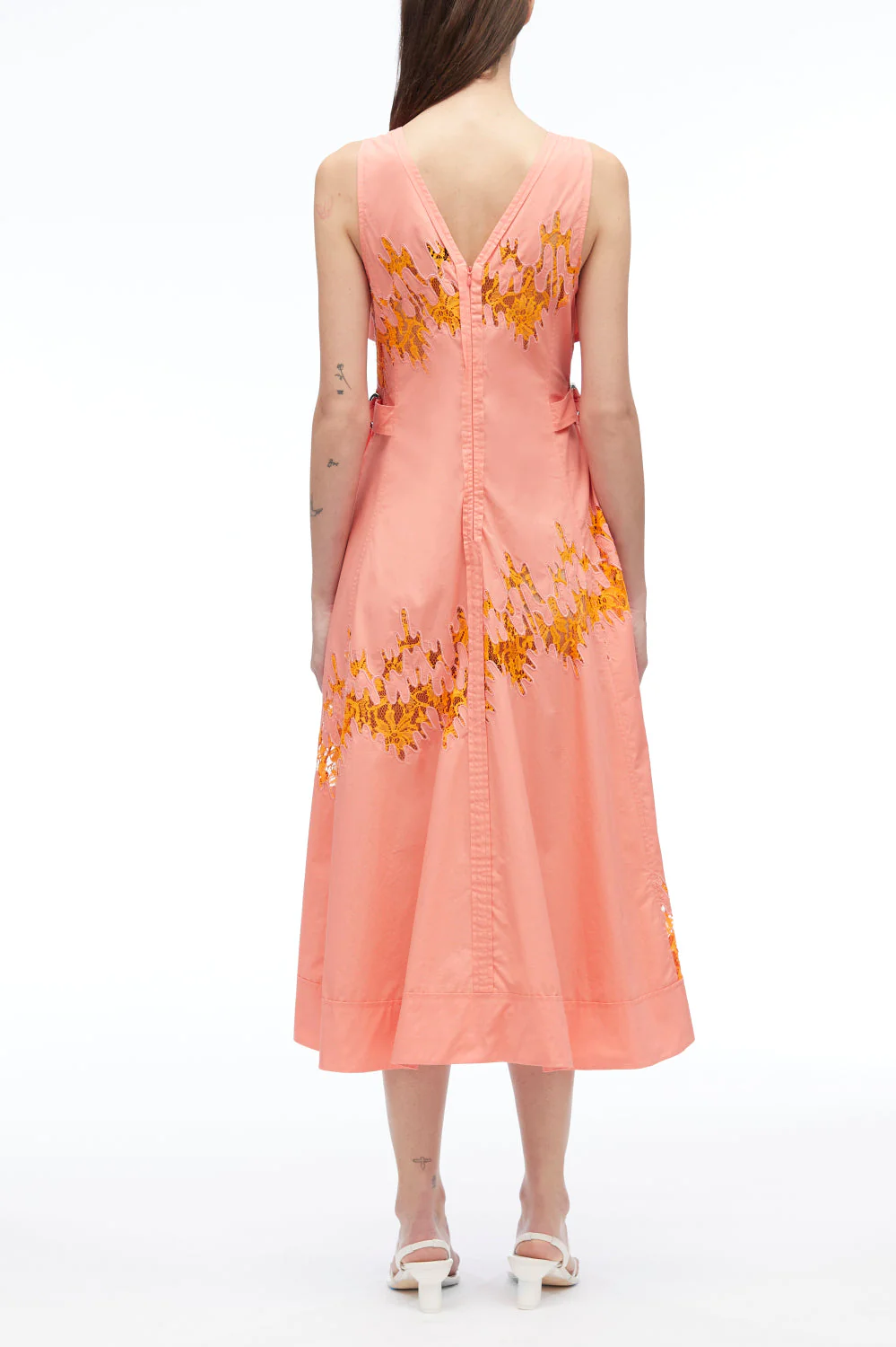 Wrap Front Squiggle Lace Dress - Image 6